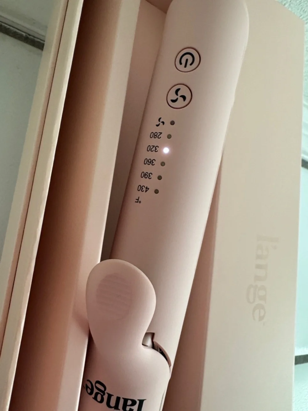 Lange Blush Le Duo 360 Airflow Hair Straightener / Styling Iron. 3 Piece Set.